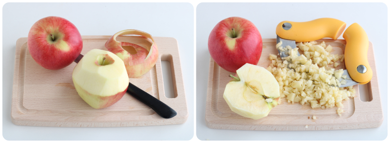 bolinhos arroz e maçã