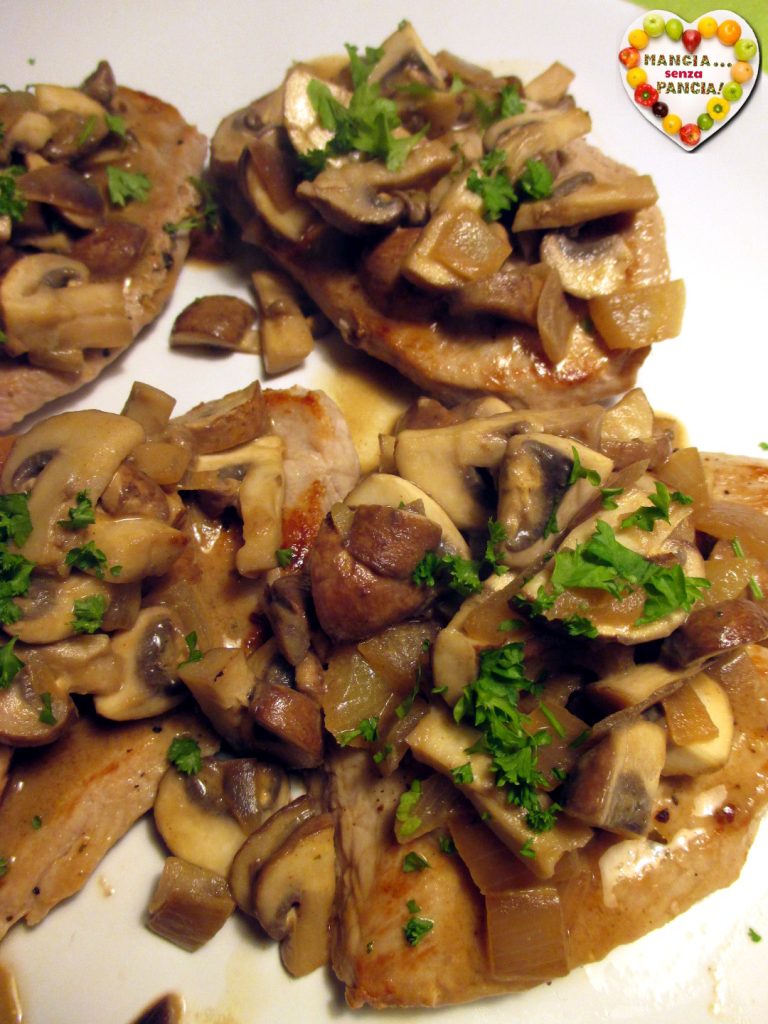 Carne de porco com cogumelos, Coma sem Barriga