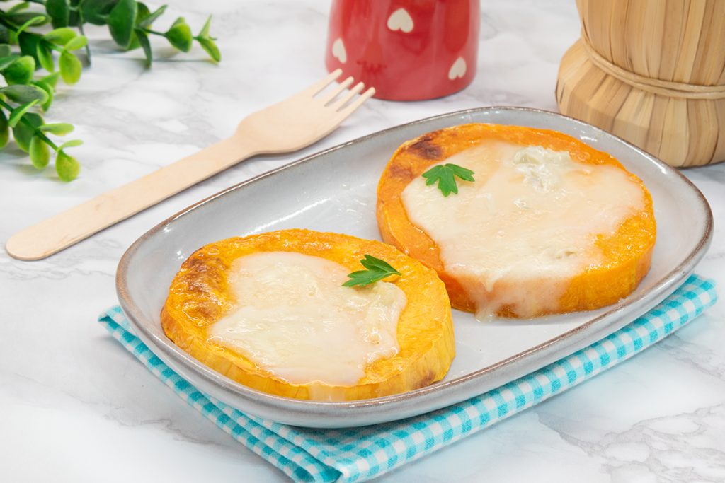Medalhões de abóbora com gorgonzola