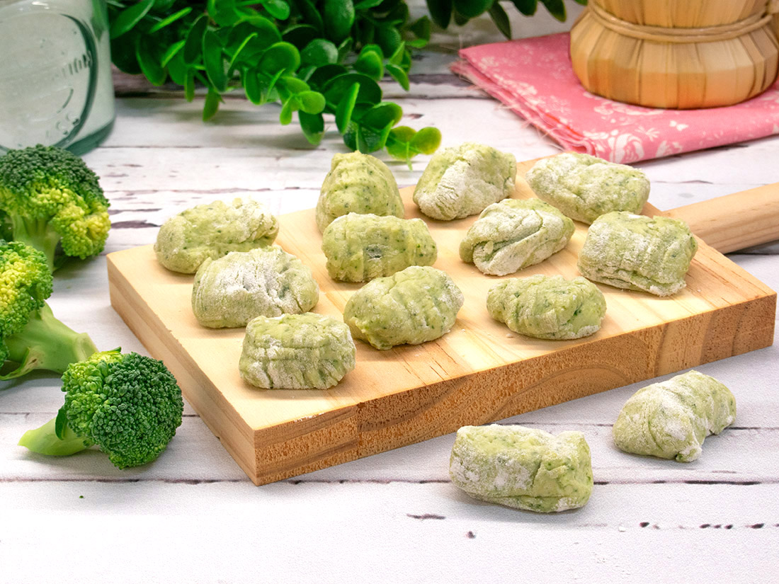 Nhoque de brócolis sem batatas – também Bimby