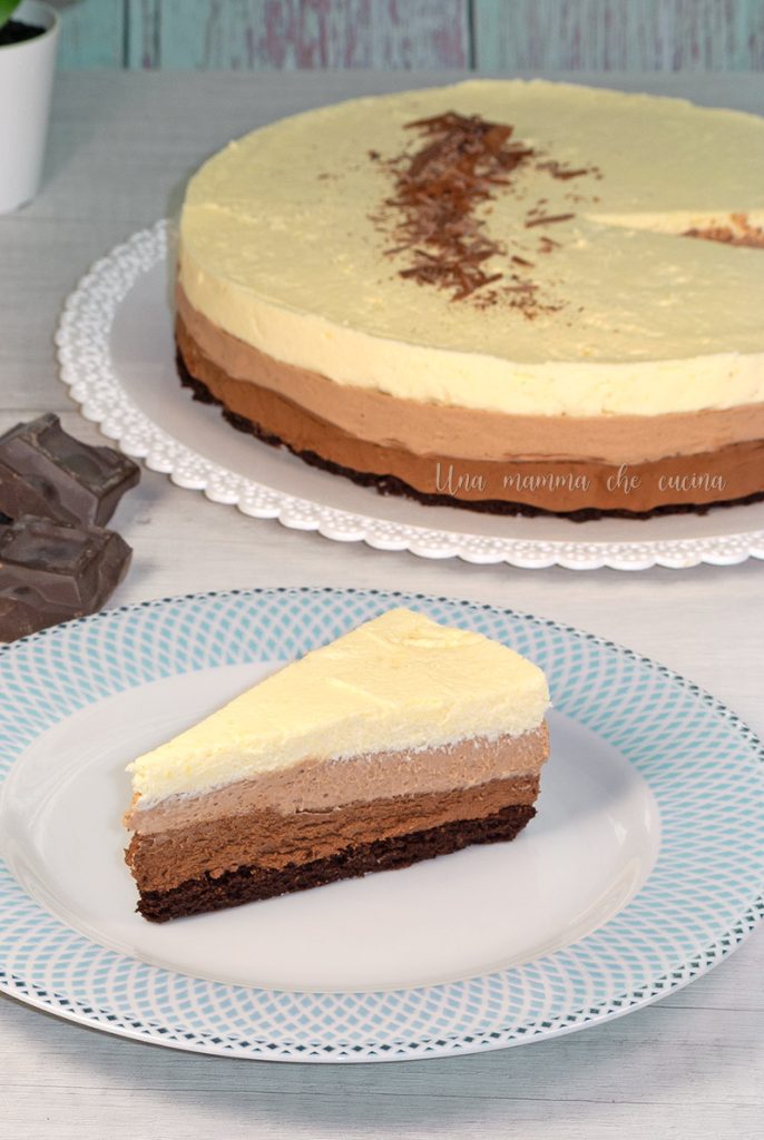 Torta mousse de três chocolates - Knam