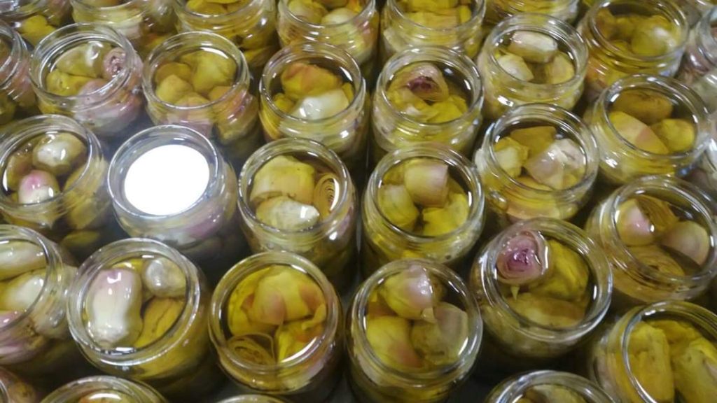 A conserva de alcachofras no azeite da vovó