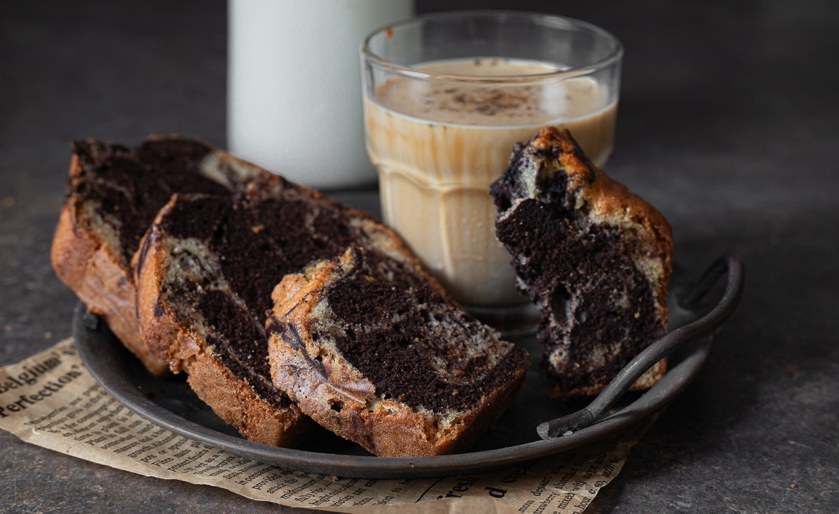 Plumcake bicolor super fofinho