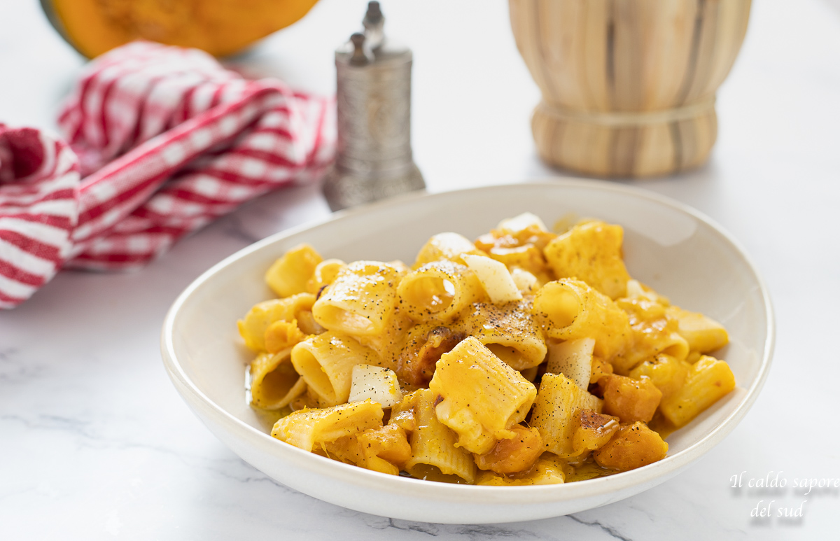 Massa cremosa com abóbora, batata e provola