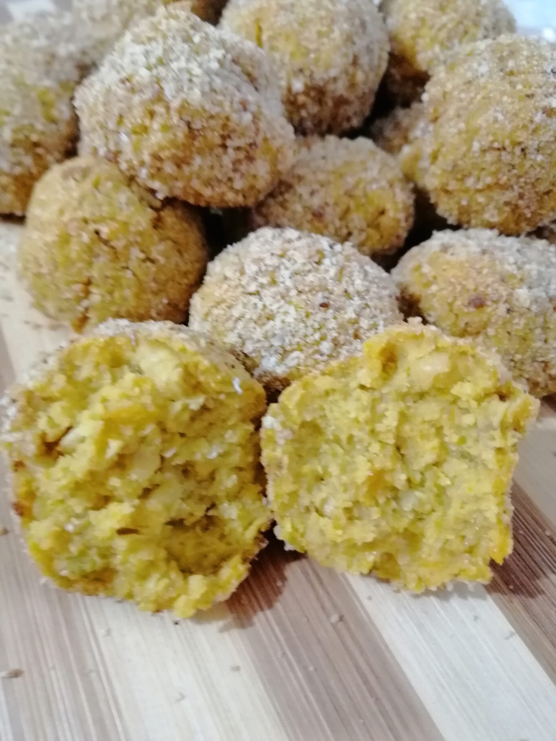 Bolinhos de abóbora e grão-de-bico