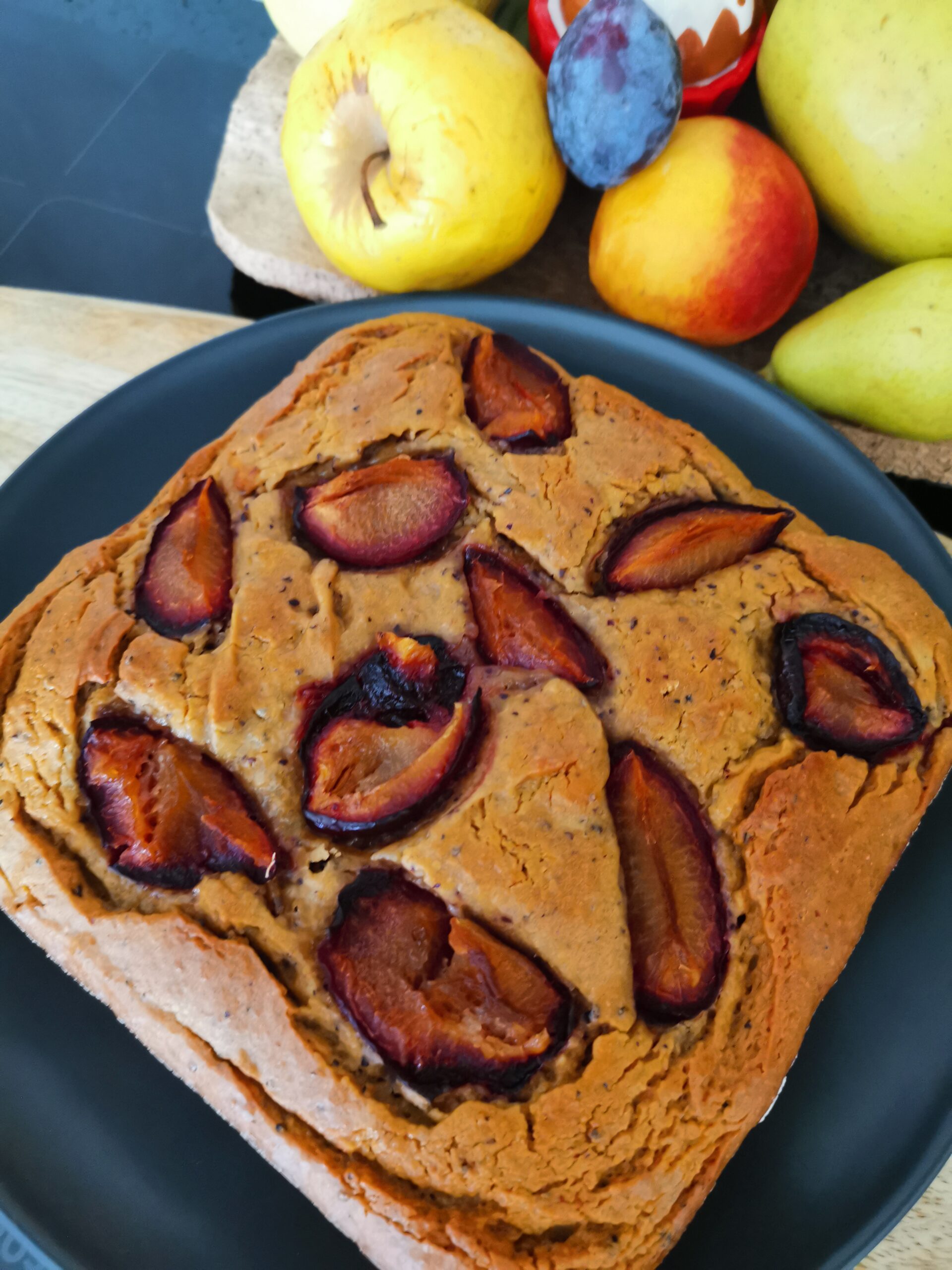 Bolo de ameixa e mel