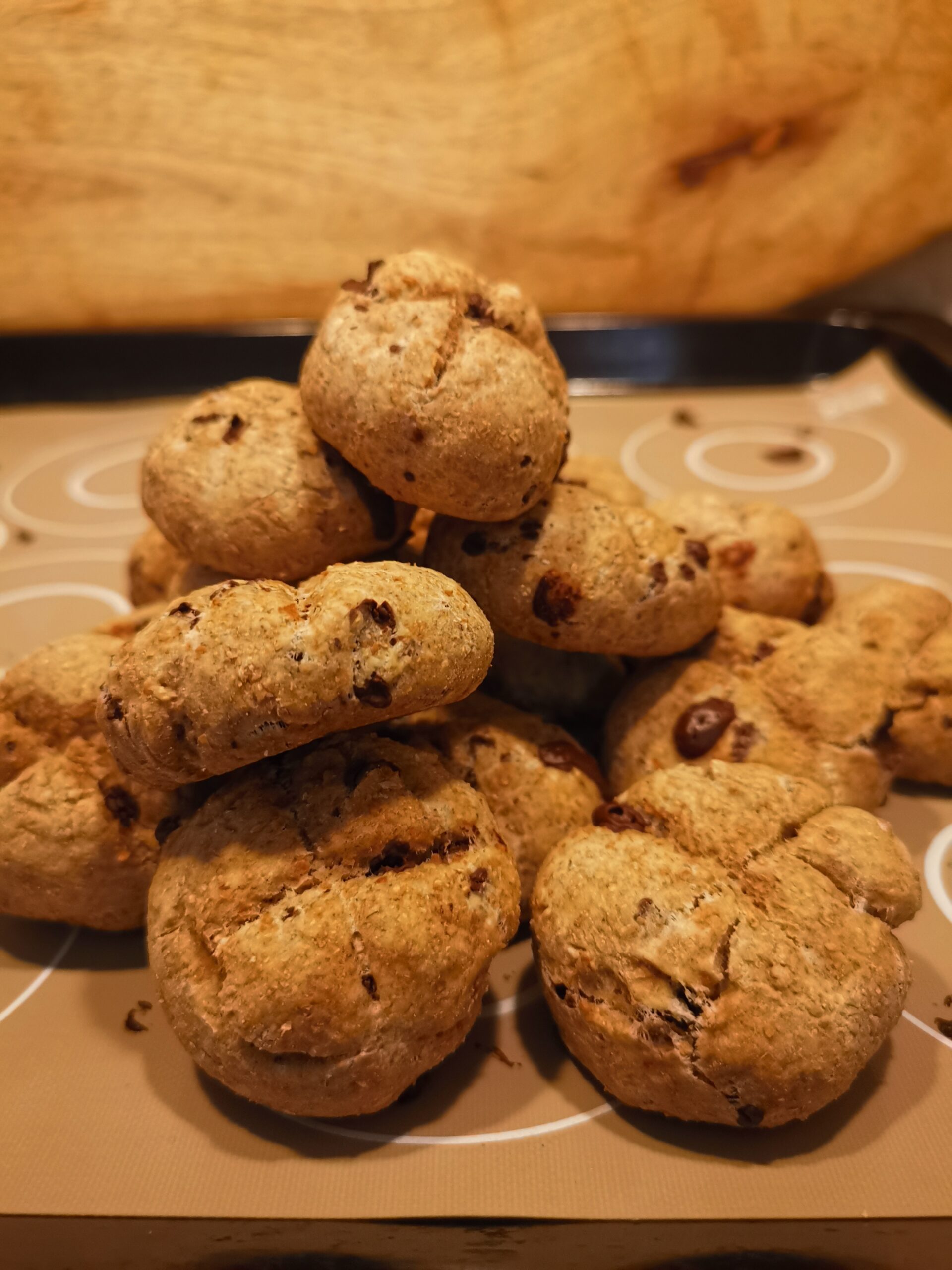 Biscoitos integrais à água