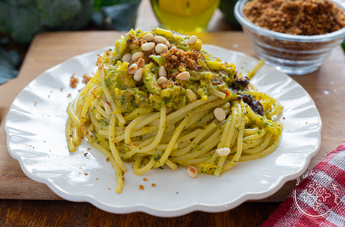 Pasta com os brócolis arriminati