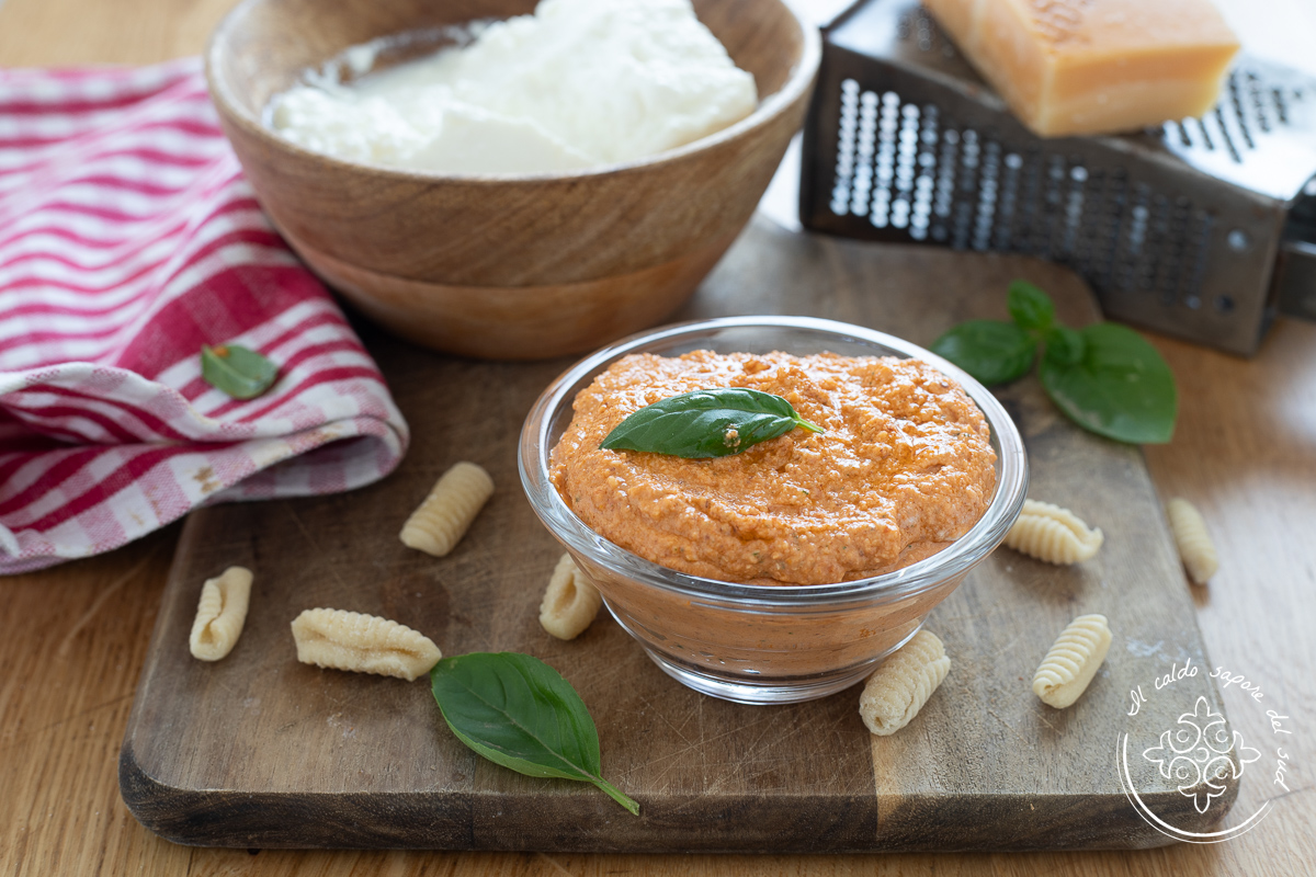 Pesto de ricota e tomates secos