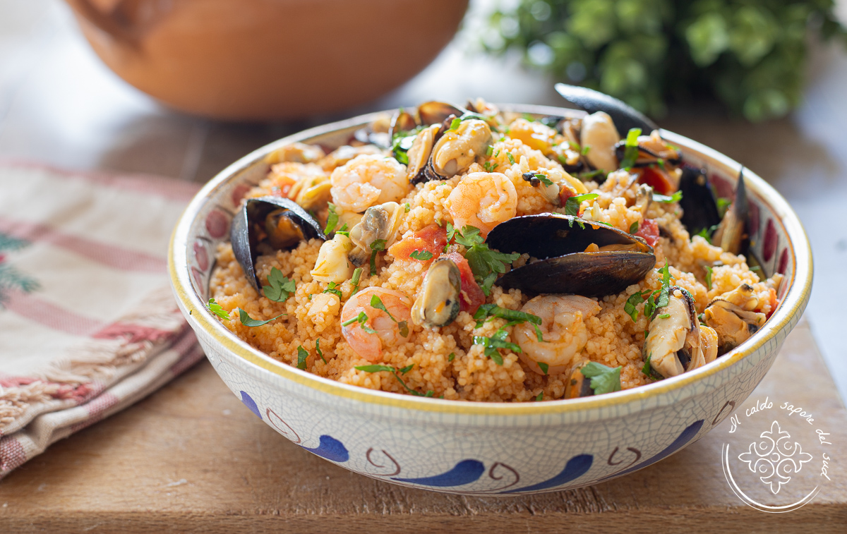 Couscous de peixe à siciliana