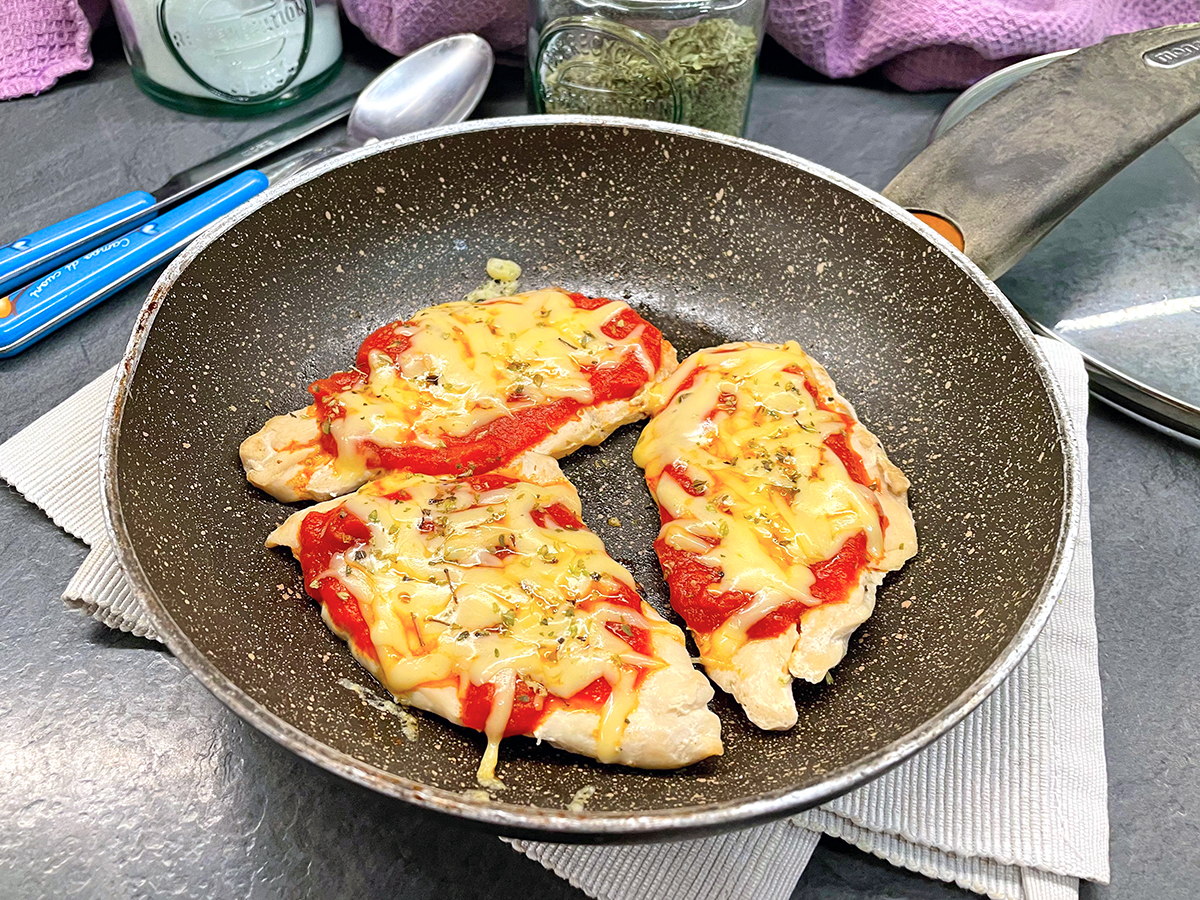 Peito de frango sabor pizza