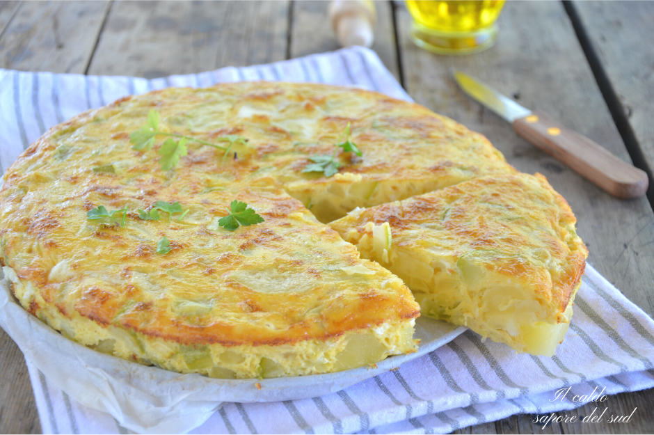 Frittata de abobrinha e batata no forno