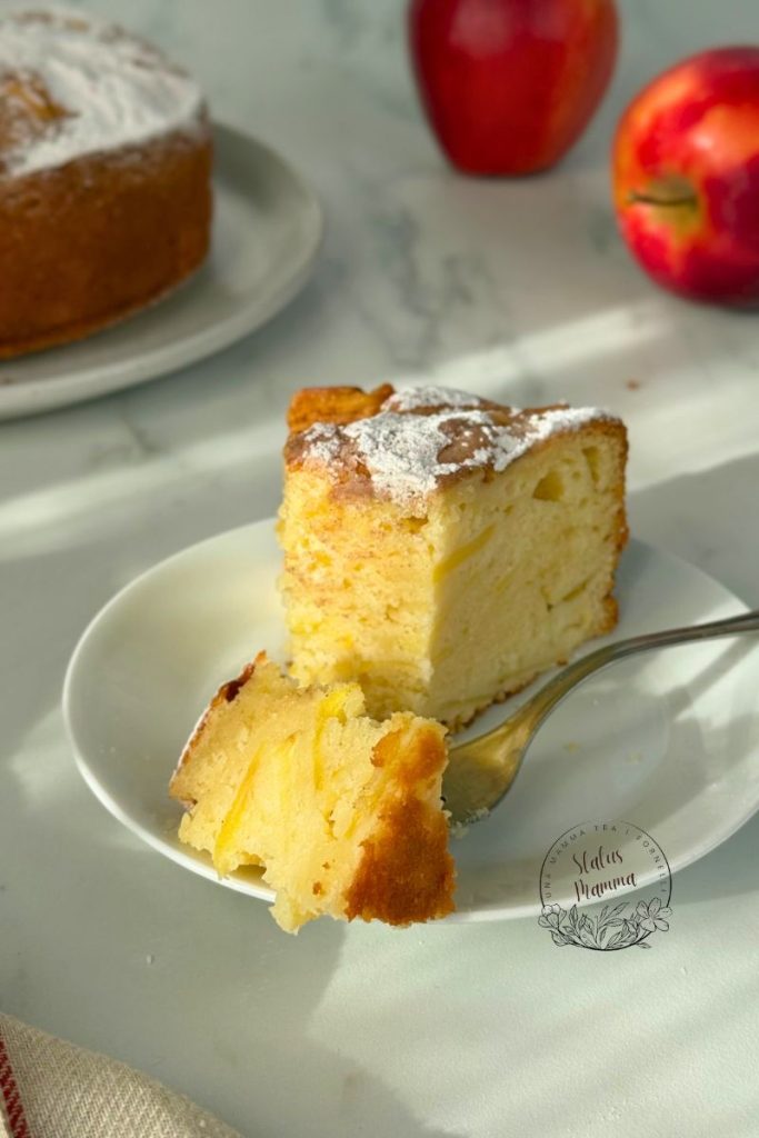 Torta de Maçã Cremosa feita em casa