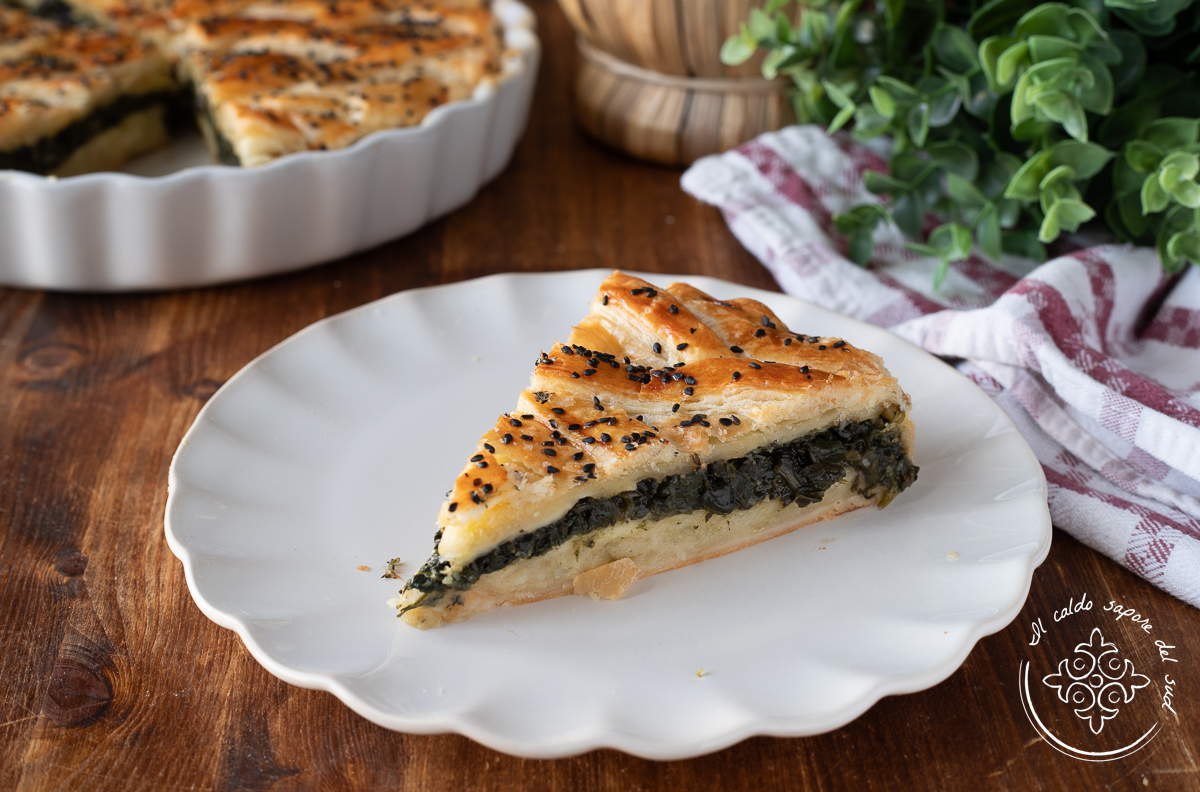 Torta salgada de espinafre e batata