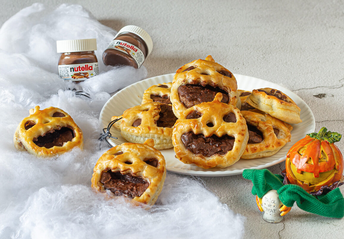 Abóboras de massa folhada com Nutella