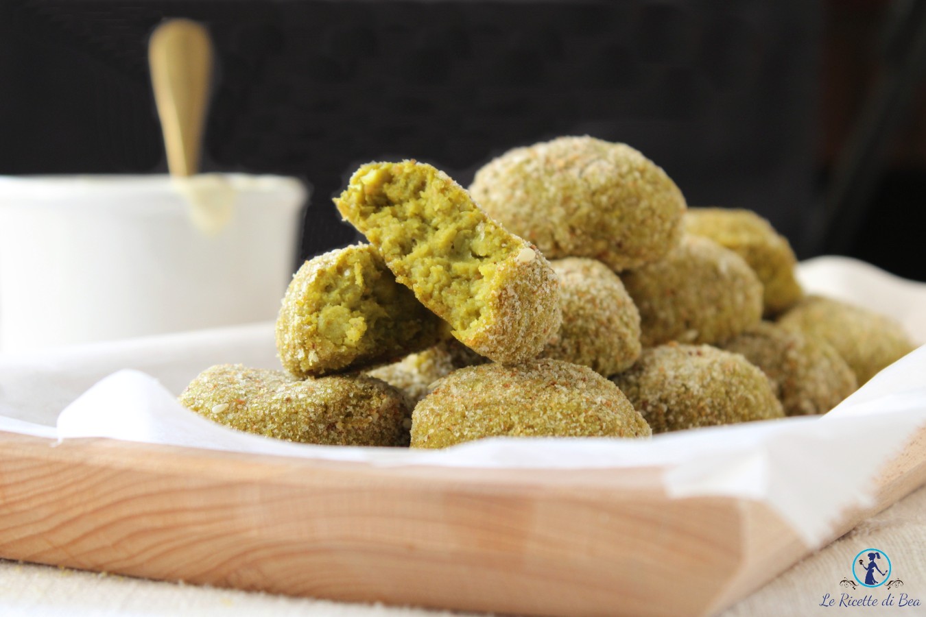 Bolinhos de ervilha sem batata e ricota