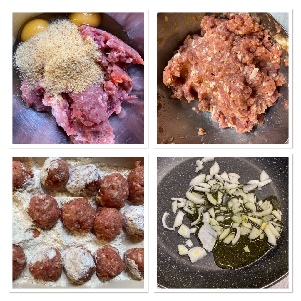 Polpettine cremose con piselli morbidissime