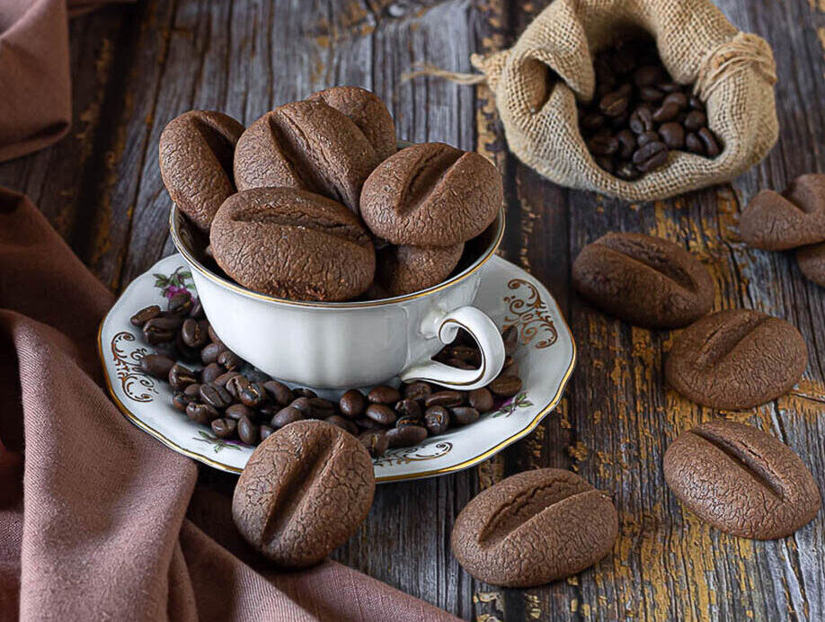 Biscoitos grão de café