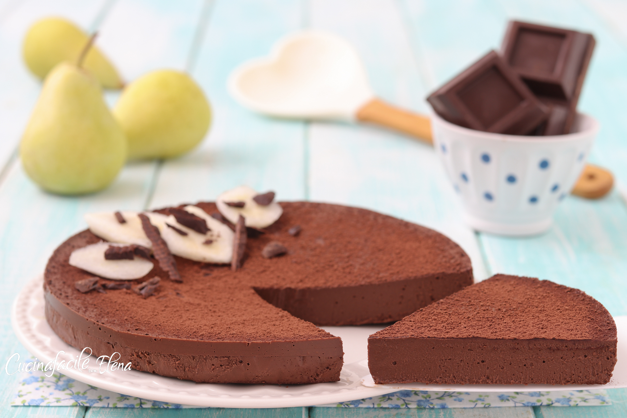 Bolo de Chocolate e Pera