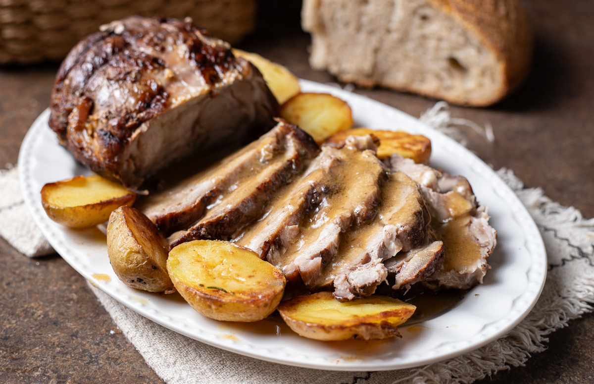 Capocollo de porco assado