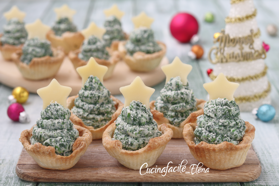 Cestinhas de árvore de Natal salgadas