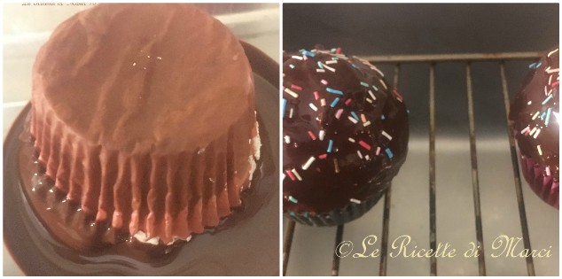 Cupcakes de chocolate com funfetti