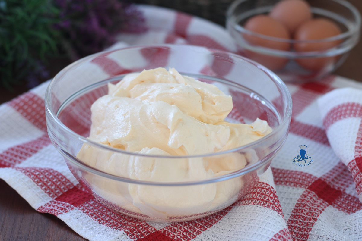 Creme de mascarpone com ovos inteiros