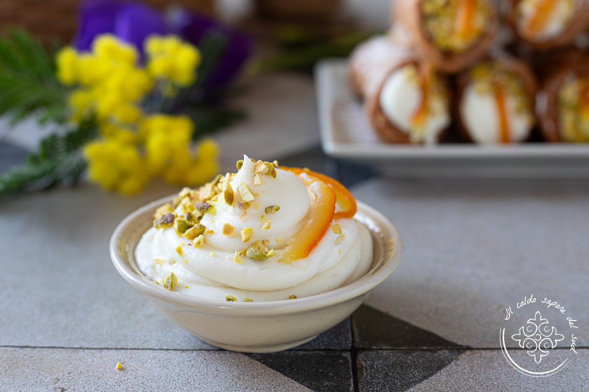 Creme de ricota doce siciliano