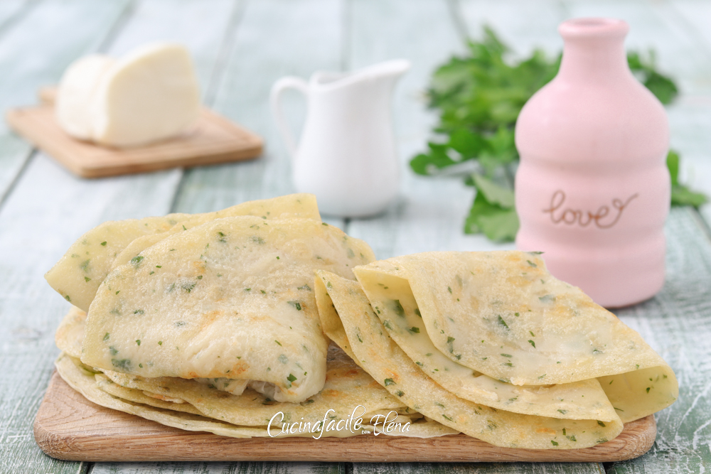Crepes de queijo sem ovo