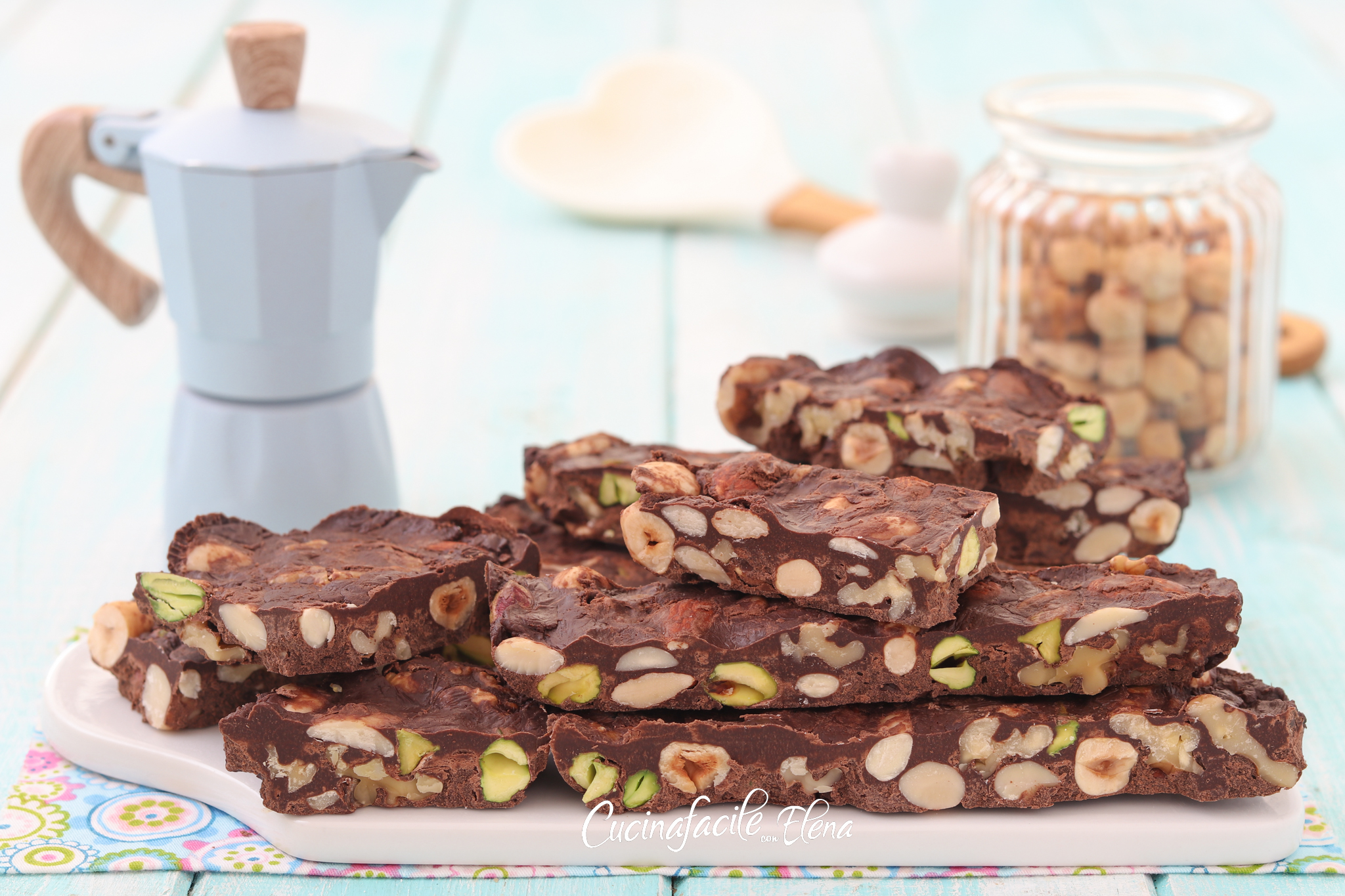 Croccante de café e chocolate