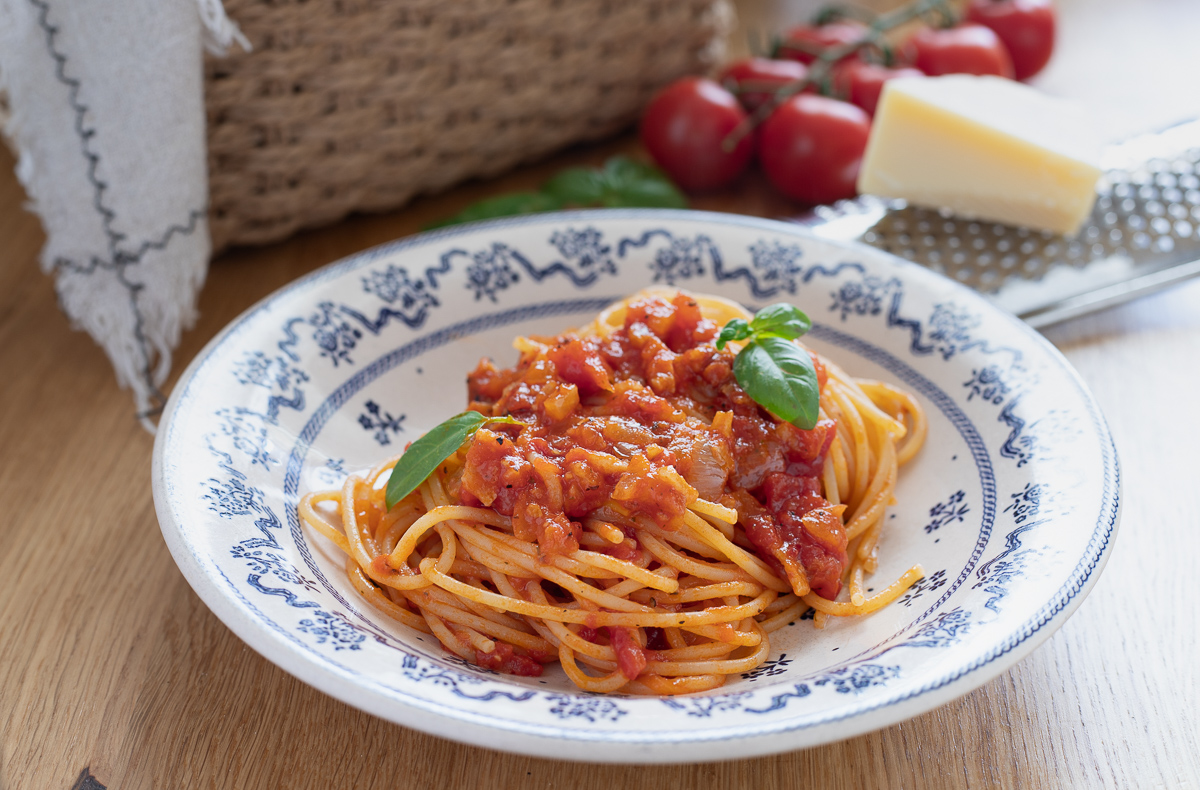Espaguete à Amatriciana