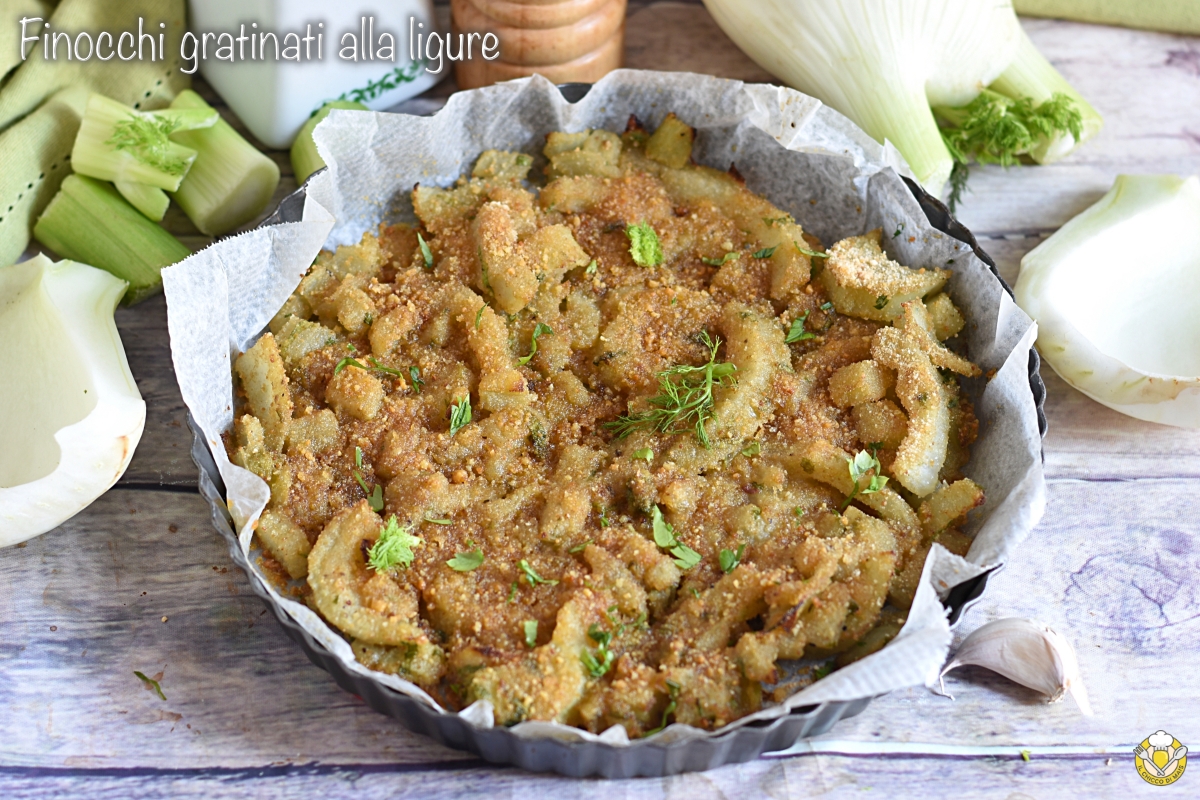 Funcho gratinado à moda da Ligúria