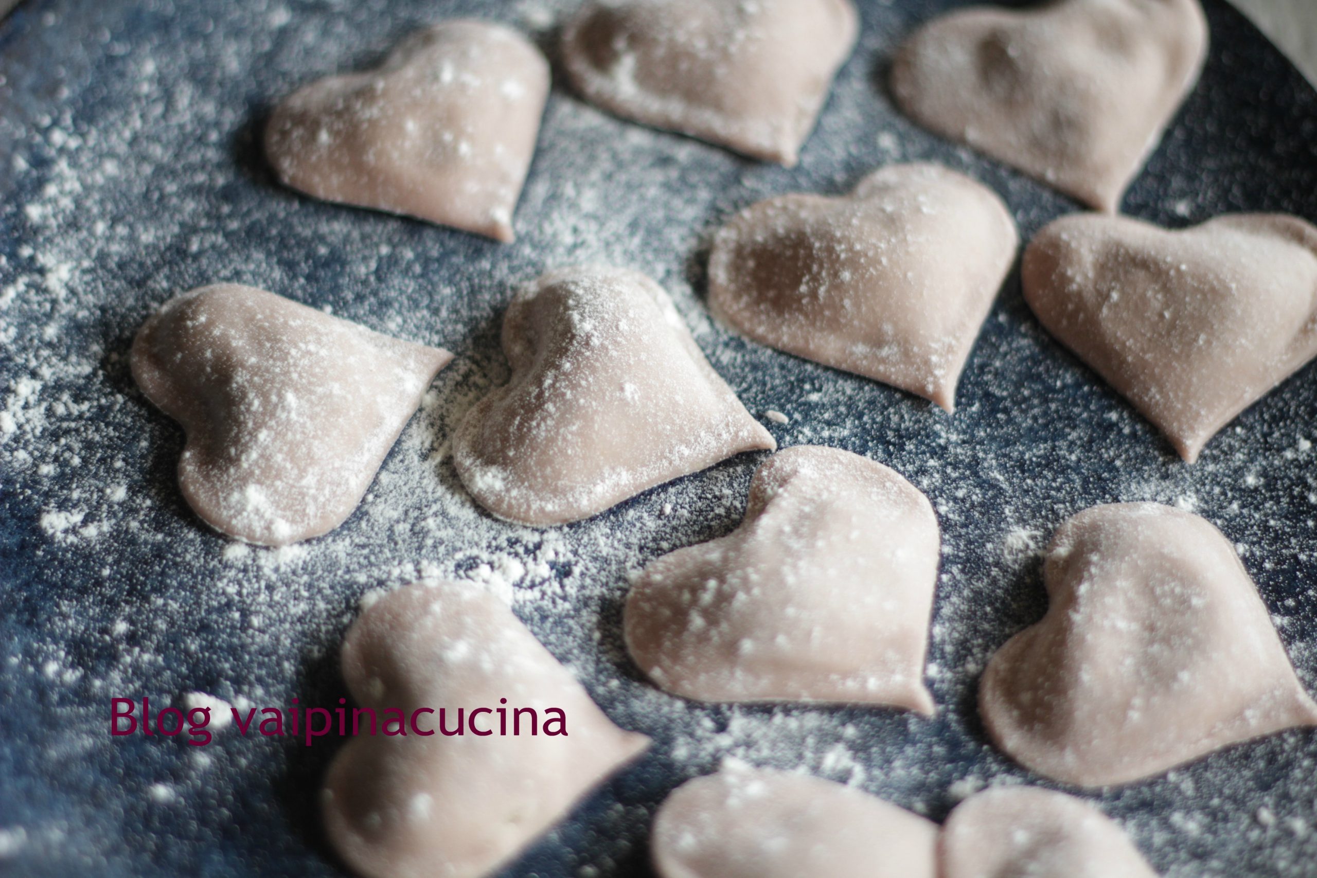 Massa recheada com radicchio e ricota