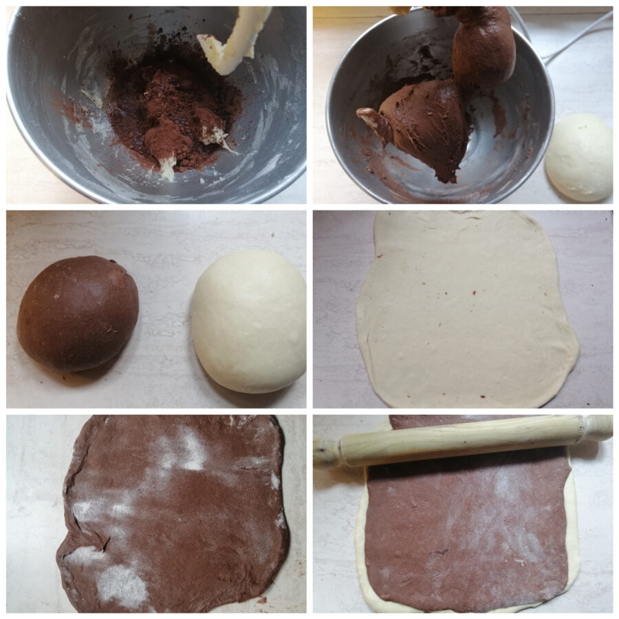 Torradinhas bicolor de cacau com azeite de oliva