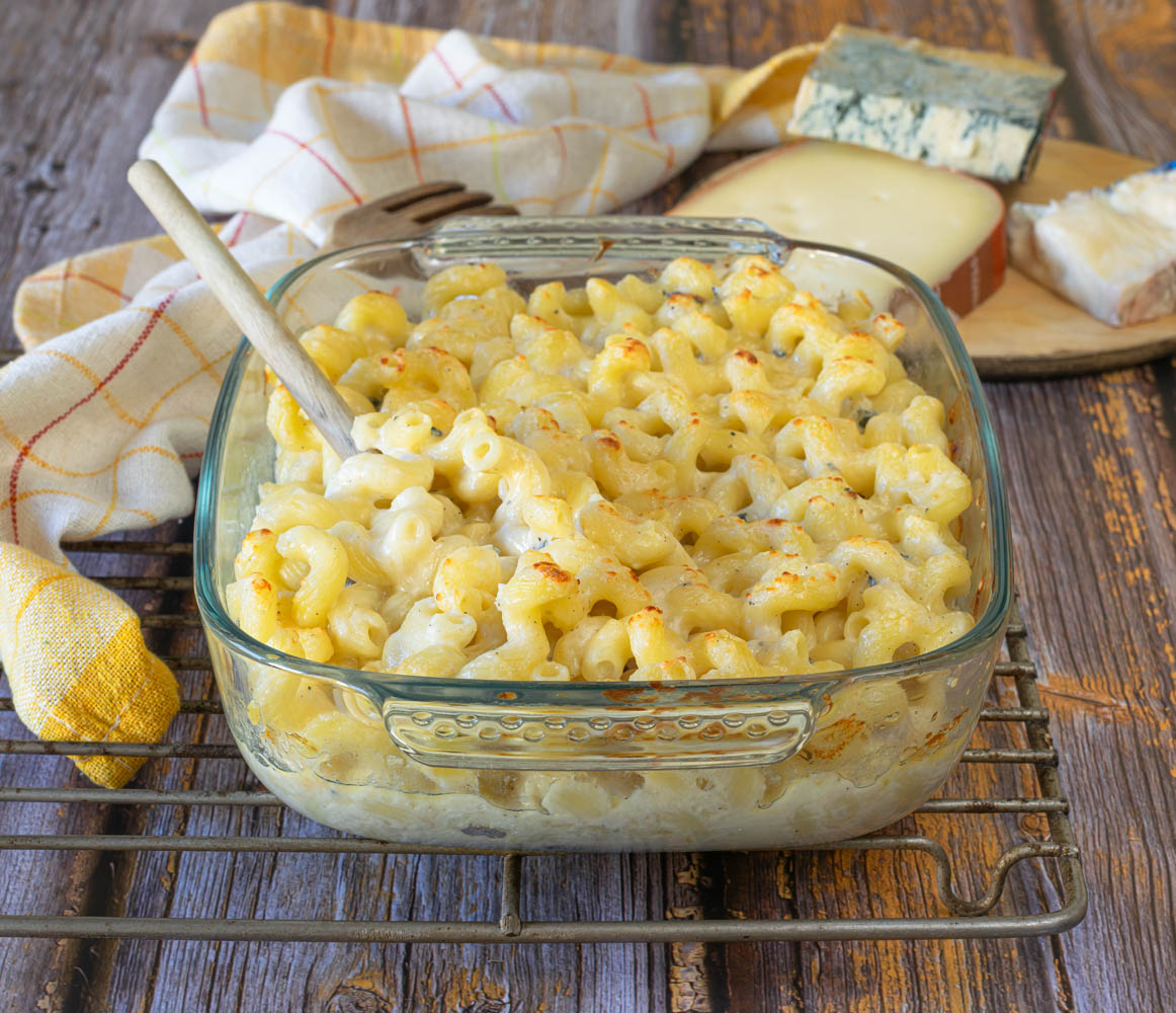 Macarrão de 4 queijos assado