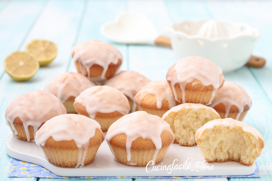 Muffin de limão com cobertura