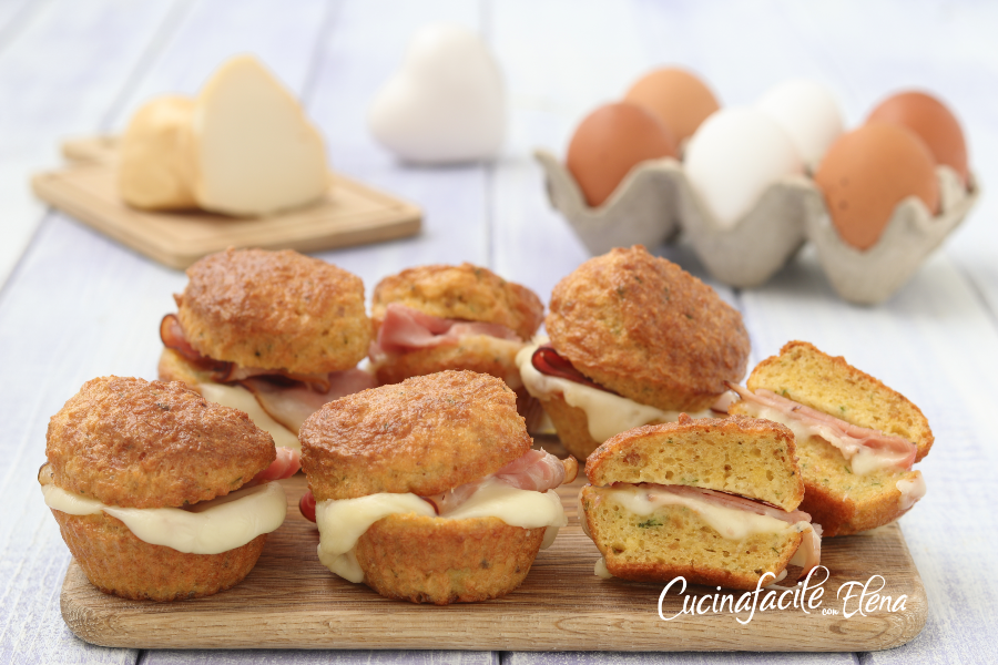 Muffin de omelete recheados
