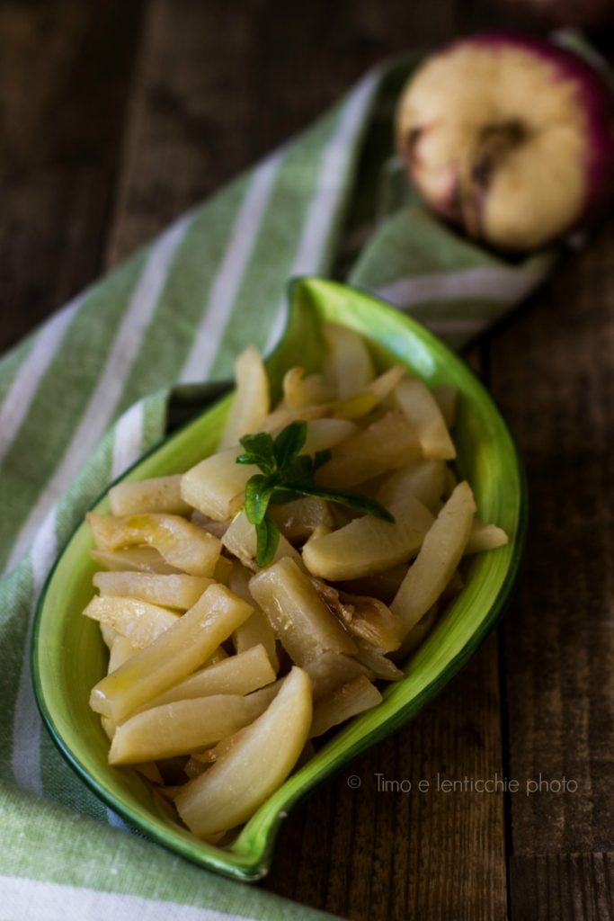 nabos na frigideira ou nabos na tecia receita veneta