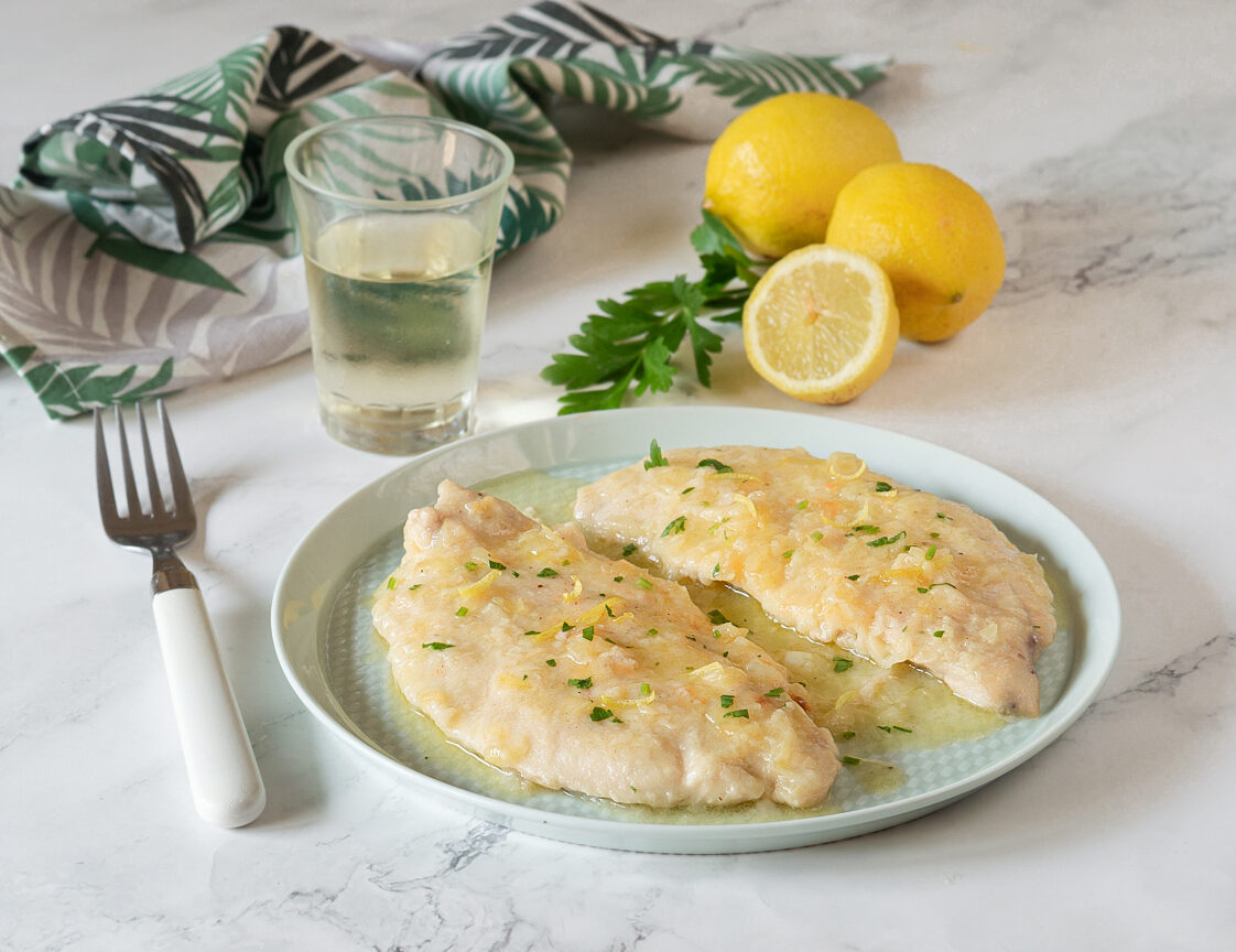 Escalopes de peru ao limão