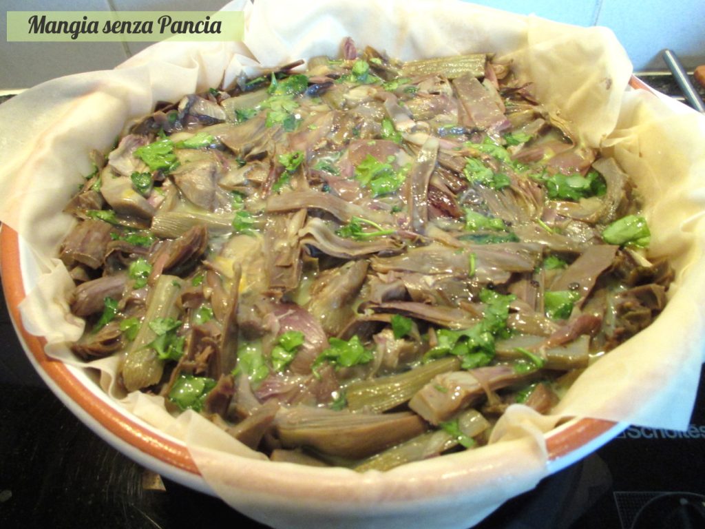 Quiche de alcachofra e queijo, receita leve