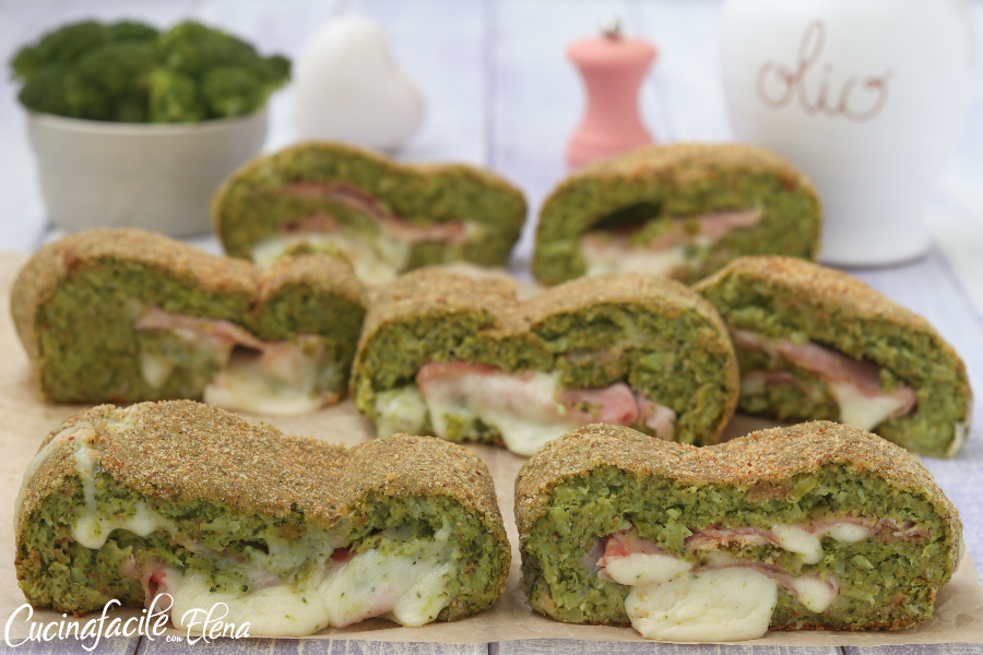 Rocambole de brócolis