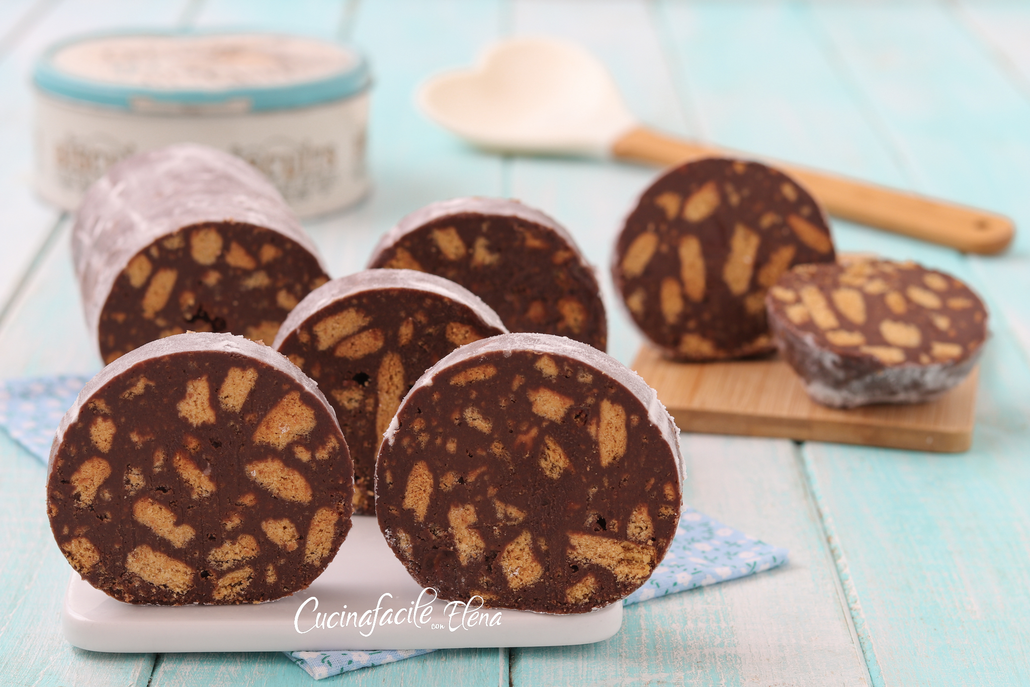 Salame de chocolate e creme de leite