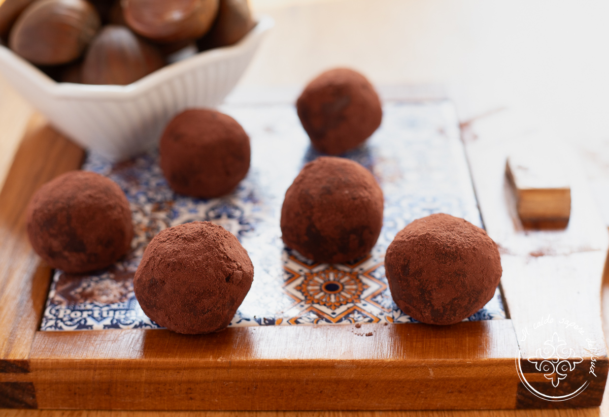 Trufas de castanha