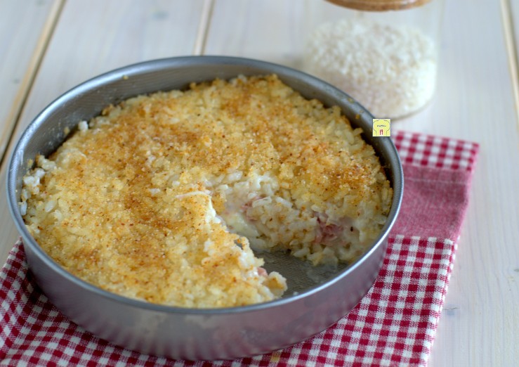 Timbale de arroz branco