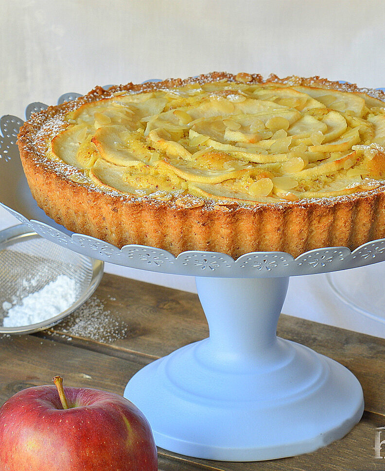 Torta de maçã e amêndoas