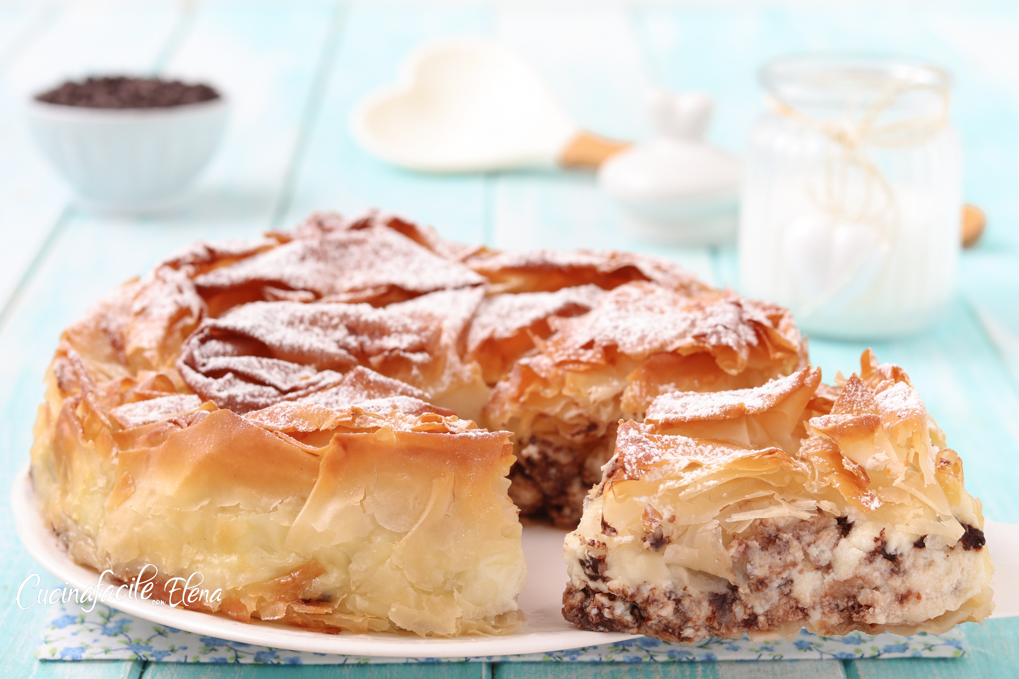 Torta filo com ricota