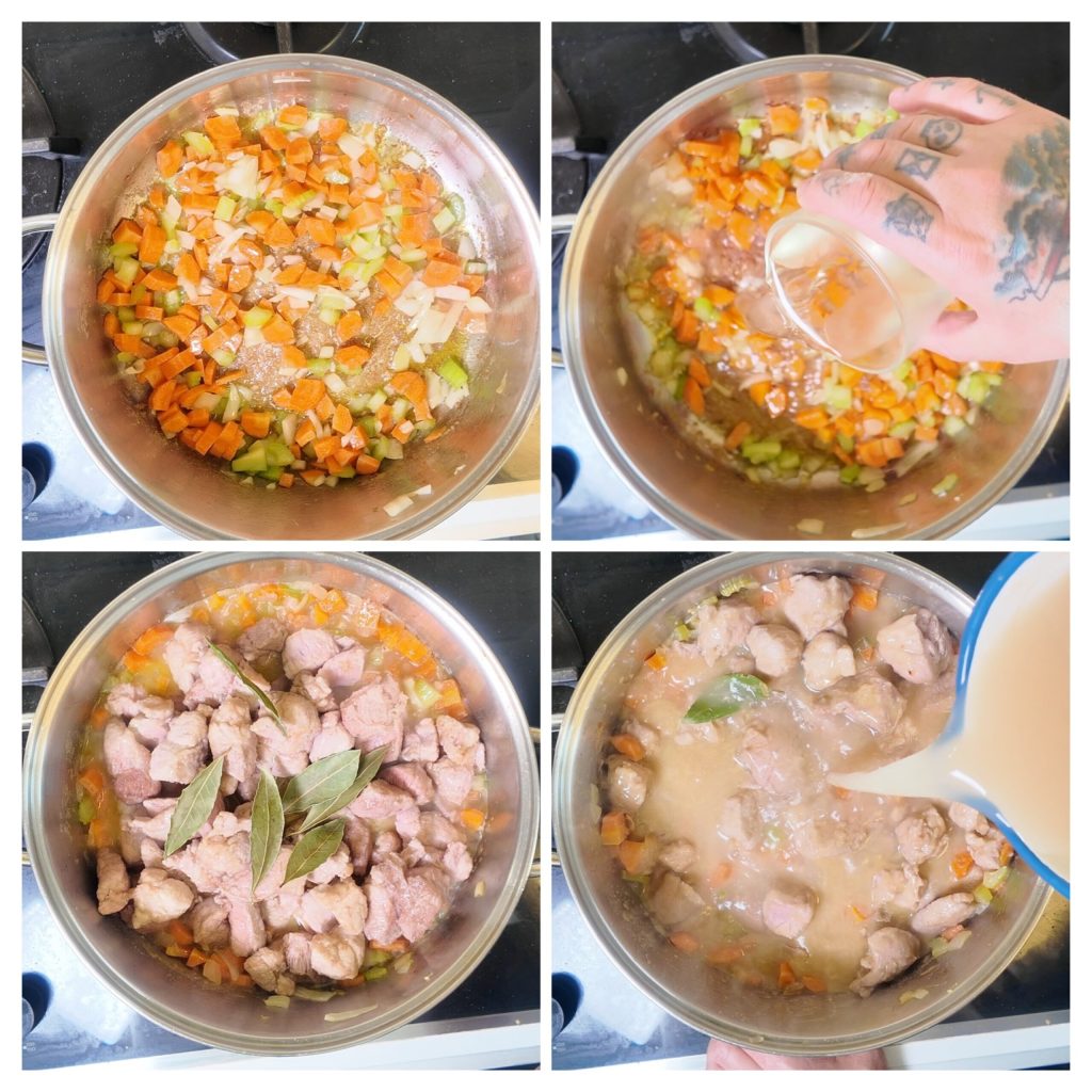 Ensopado de porco com ervilhas: a receita clássica pra uma carne super macia