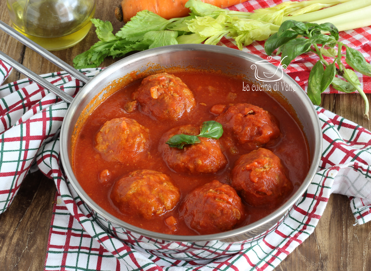 Almôndegas ao molho à romana: a receita tradicional macia e suculenta Episódio na TV La cucina di Vane