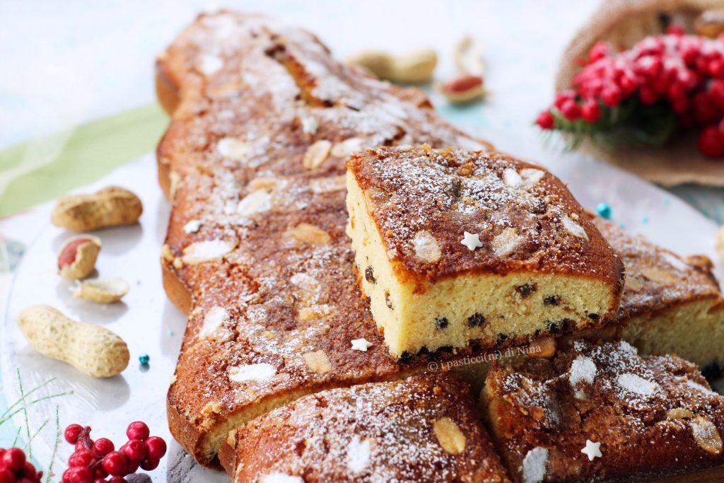 Bolo árvore de Natal com amendoim e chocolate doce de despensa natalino i pasticcini di Nina receitas doces confeitaria