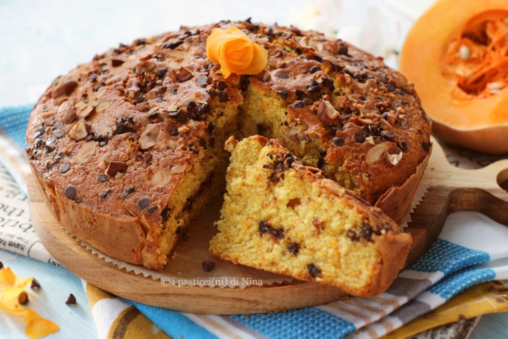 Bolo de abóbora com amaretti e chocolate receita i pasticcini di Nina
